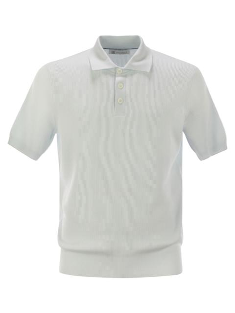 Brunello Cucinelli Brunello Cucinelli Men Ribbed Cotton Polo-Style Jersey