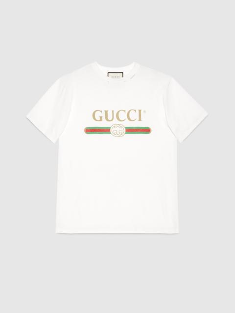 GUCCI Oversize T-shirt with Gucci logo