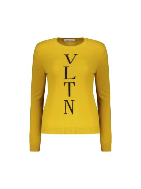 Valentino Valentino Womens Mustard Wool Crewneck Sweater
