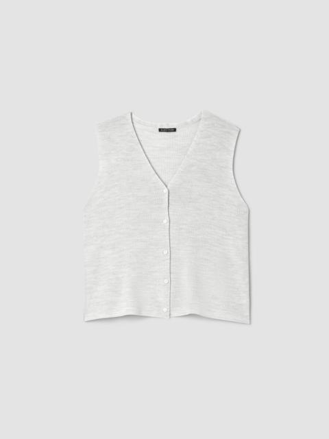 EILEEN FISHER Merino Vest in Regenerative Wool