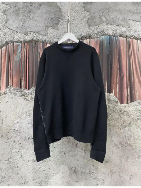 Louis Vuitton Louis Vuitton black and grey monogram sweater