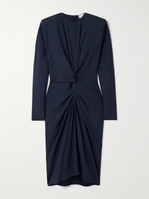 Stella McCartney Twist-front Crepe Midi Dress