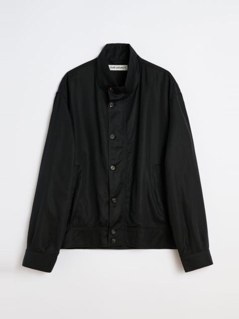 Our Legacy Mock Bomber Draping Black Lyocell
