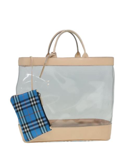 Burberry Burberry Nova Check Tote Bag Vinyl Clear