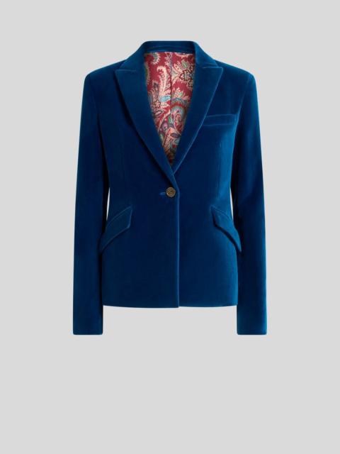 Etro SINGLE-BREASTED VELVET JACKET