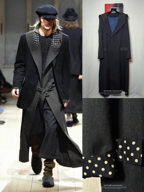 Yohji Yamamoto Yohji Yamamoto 09aw Beast Period Silk Polka Dot Boxer Robe Overcoat