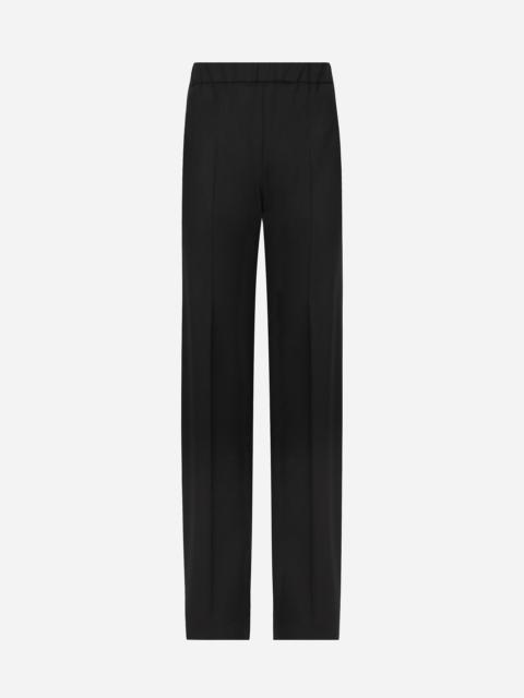Dolce & Gabbana Flared stretch wool twill pants