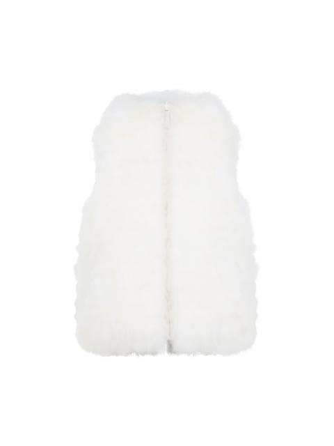 Yves Salomon Gilet White