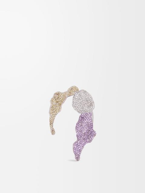 Loewe Glitter Fragment ear cuff in sterling silver and crystals