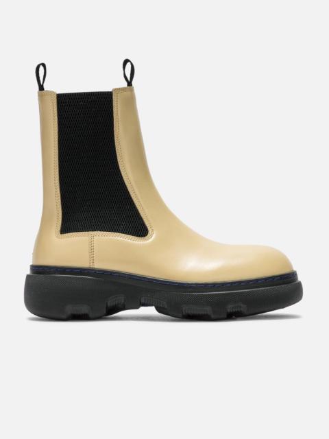 Burberry LEATHER CREEPER CHELSEA BOOTS
