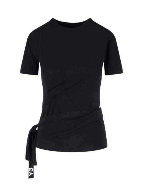 Y-3 BELTED T-SHIRT