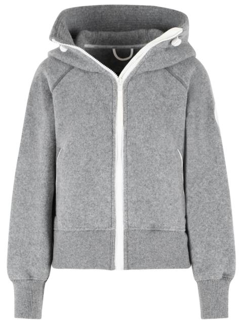 Canada Goose Canada Goose 'CHILLIWACK' Grey Wool Blend Bomber Jacket