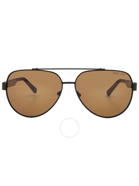 Other Designers Kenneth Cole New York - Kenneth Cole New York Brown Navigator Men's Sunglasses KC00034 01E 60