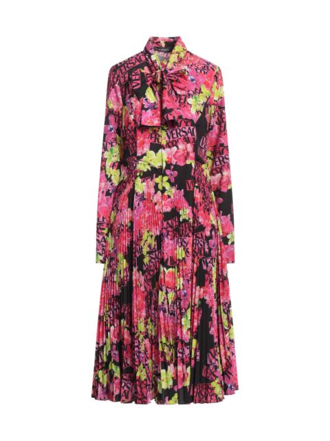 VERSACE Fuchsia Women's Midi Dress