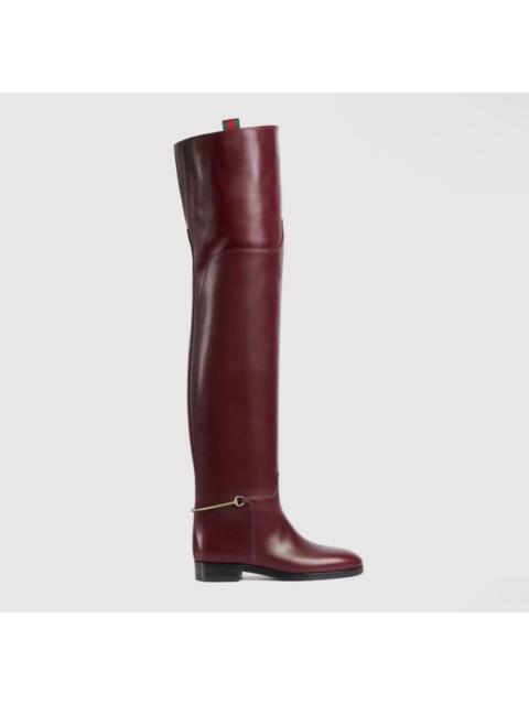 GUCCI Gucci Slim Horsebit Knee High Boots