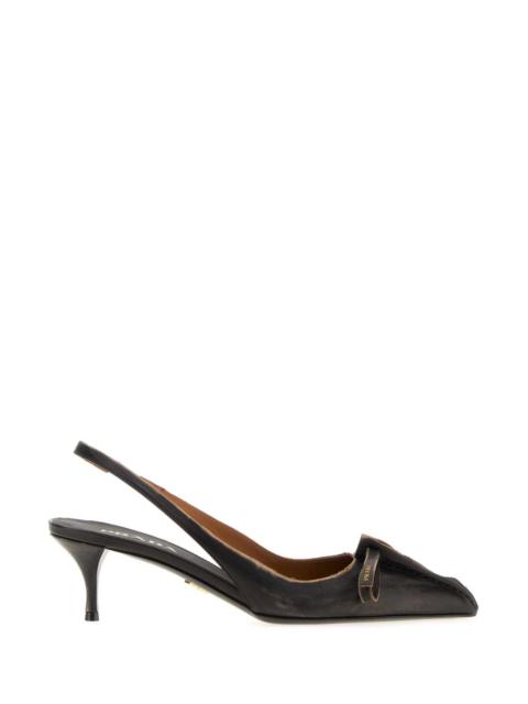 Prada Prada Women Black Leather Pumps