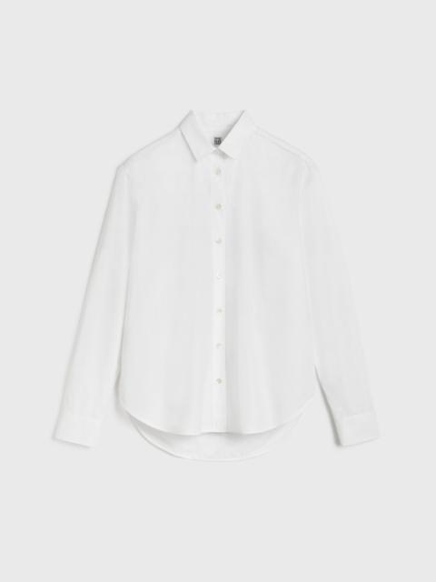 TOTEME Signature cotton shirt white