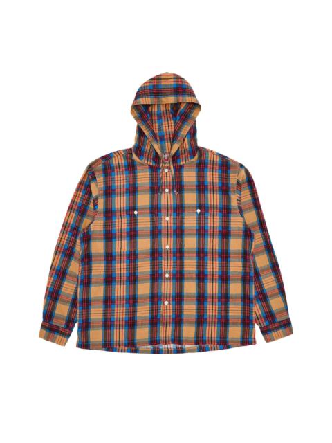 Supreme Printed Hooded Flannel Shirt 'Tan'