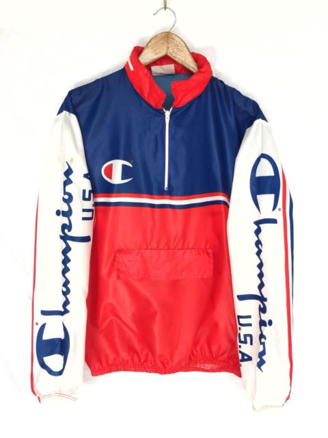 Champion HEAT🔥Champion 90s Abstract Color Zip Nylon Jacket