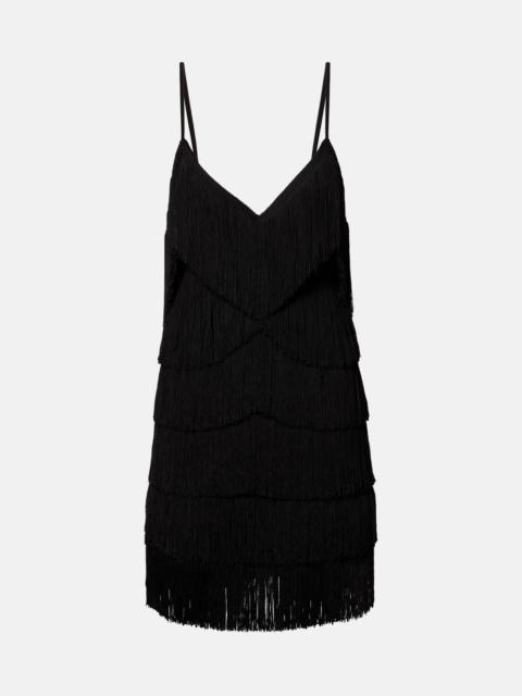NORMA KAMALI Fringed minidress