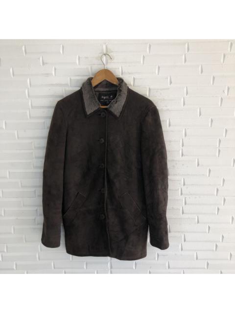 Other Designers Agnes B. - AGNES.B SPECIAL SUEDE LEATHER JACKET