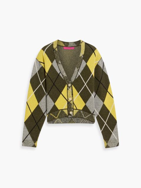 The Elder Statesman Argyle intarsia cashmere cardigan