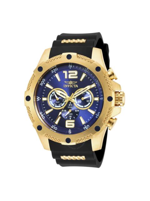 Invicta - Invicta I-Force Multi-Function Blue Dial Black Polyurethane Men's Watch 19659