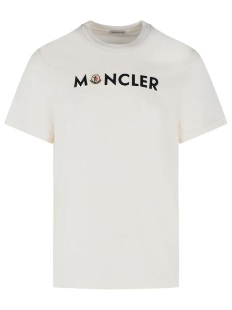 Moncler Moncler White Cotton T-Shirt Men