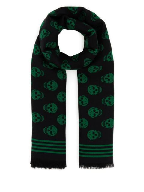 Alexander McQueen ALEXANDER MCQUEEN Printed Wool Scarf