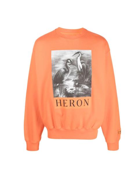 Heron Preston logo-print long-sleeved jumper