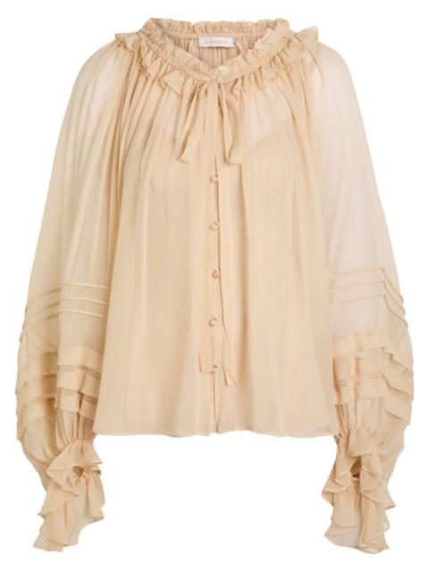 Zimmermann Zimmermann Rebellion Pleated Silk Blouse