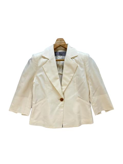Other Designers KARL LAGERFELD Cropped Single Button Blazer Jacket #A44-1004