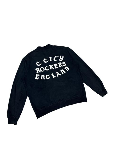 Other Designers Band Tees - VINTAGE 1990s CLASH CITY ROCKERS ENGLAND SWEATSHIRT ZIPPER