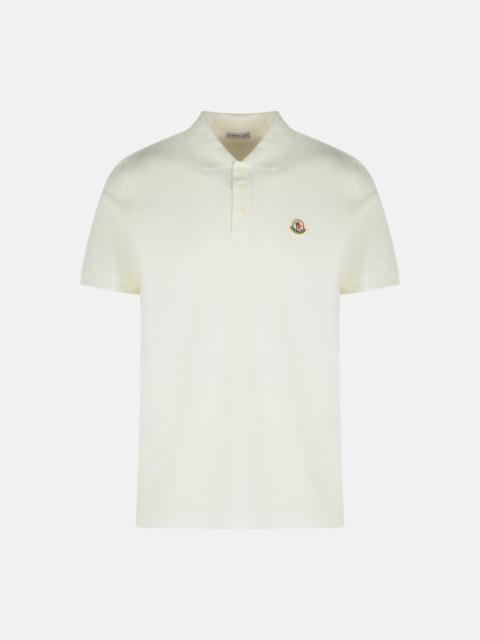WHITE COTTON POLO SHIRT