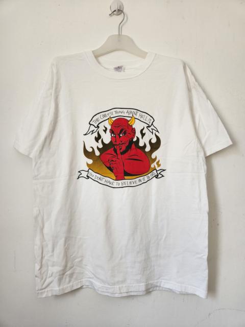 Other Designers Vintage Anvil Devil White Tee