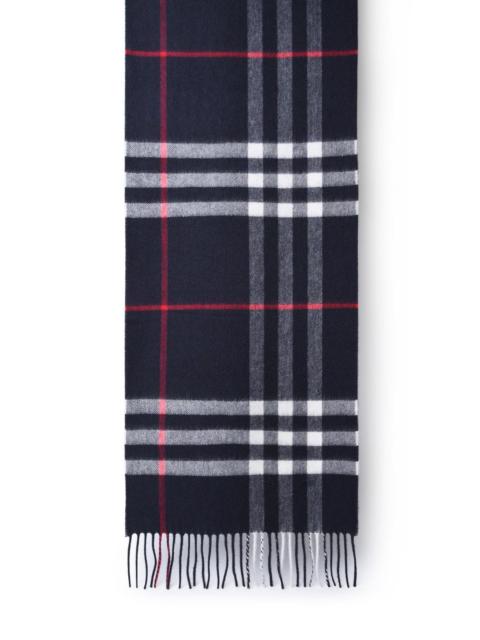 Burberry Burberry Check Cashmere Scarf Navy