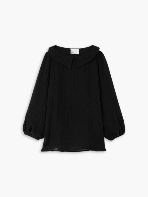 Other Designers Mia linen-blend gauze blouse