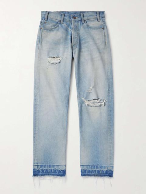 Wesley Straight-Leg Distressed Jeans