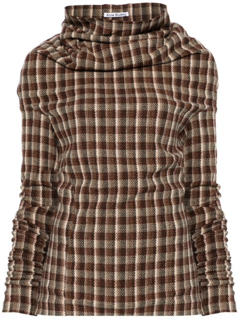 Acne Studios check pattern top
