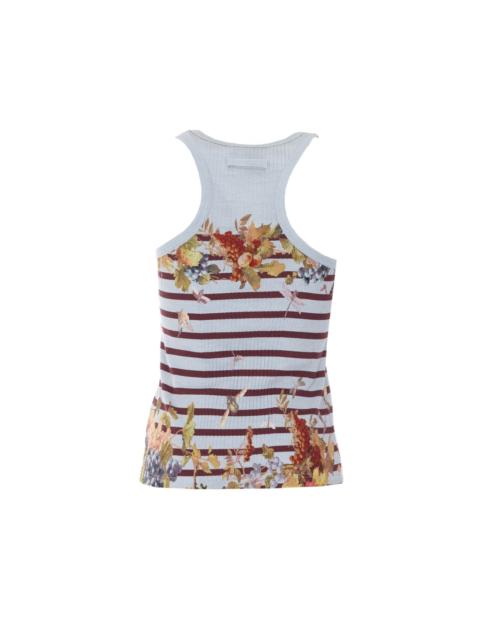 Jean Paul Gaultier Jean Paul Gaultier Women Mariniere Grape Printed Tank Top