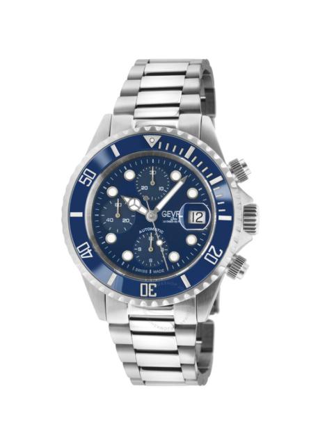 Other Designers Gevril Wall Street Chrono Chronograph Automatic Blue Dial Men's Watch 4150A