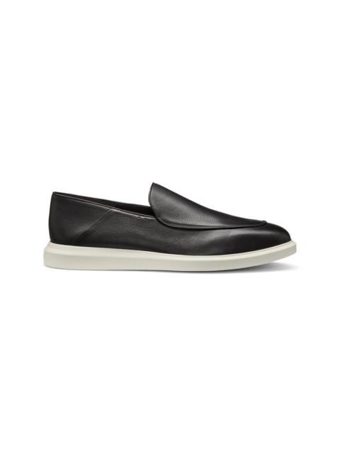 BOSS LEATHER LOAFERS WITH RUBBER OUTSOLE