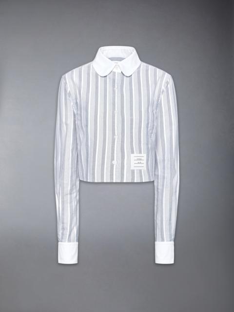 Thom Browne OXFORD STRIPE CROPPED SHIRT