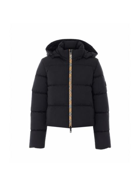 Burberry Burberry Women Check Trim Down Jacket