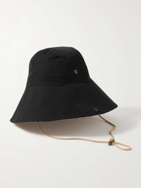 Cotton-gabardine bucket hat Black