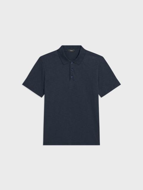 Theory Bron Polo Shirt in Cosmos Slub Cotton