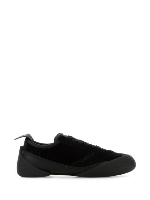 Alexander McQueen Black canvas and suede sneakers