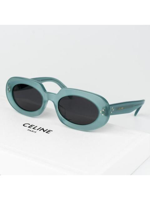 CELINE Celine 3 DOTS Women Sunglasses Green Grey Geometric CL40276U 93N BRAND NEW