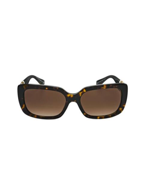 BVLGARI Bvlgari Ladies Black Rectangular Sunglasses 0BV8223B-504/13