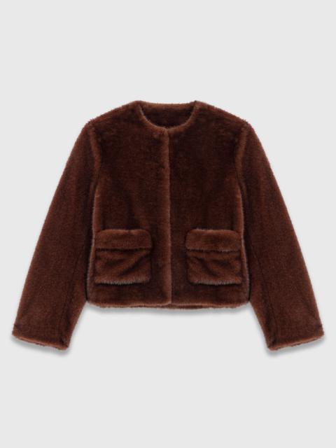 maje Short faux fur coat